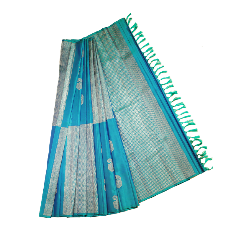 Turquoise Kancheevaram