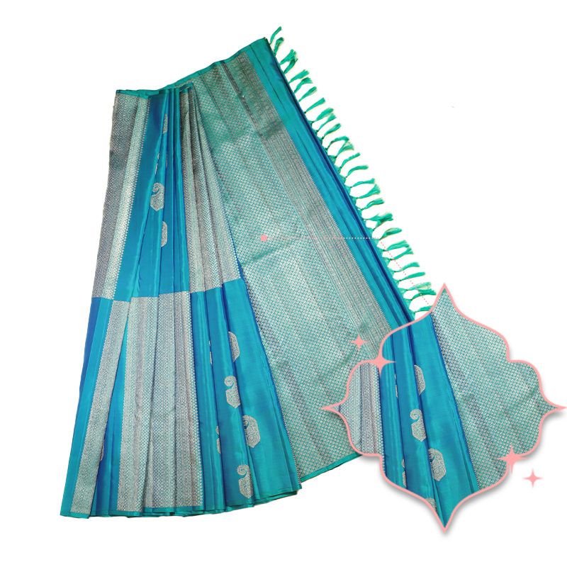 Turquoise Kancheevaram