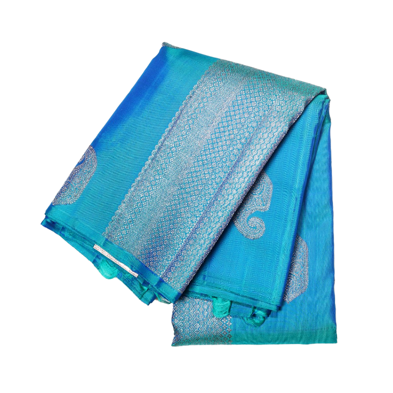 Turquoise Kancheevaram