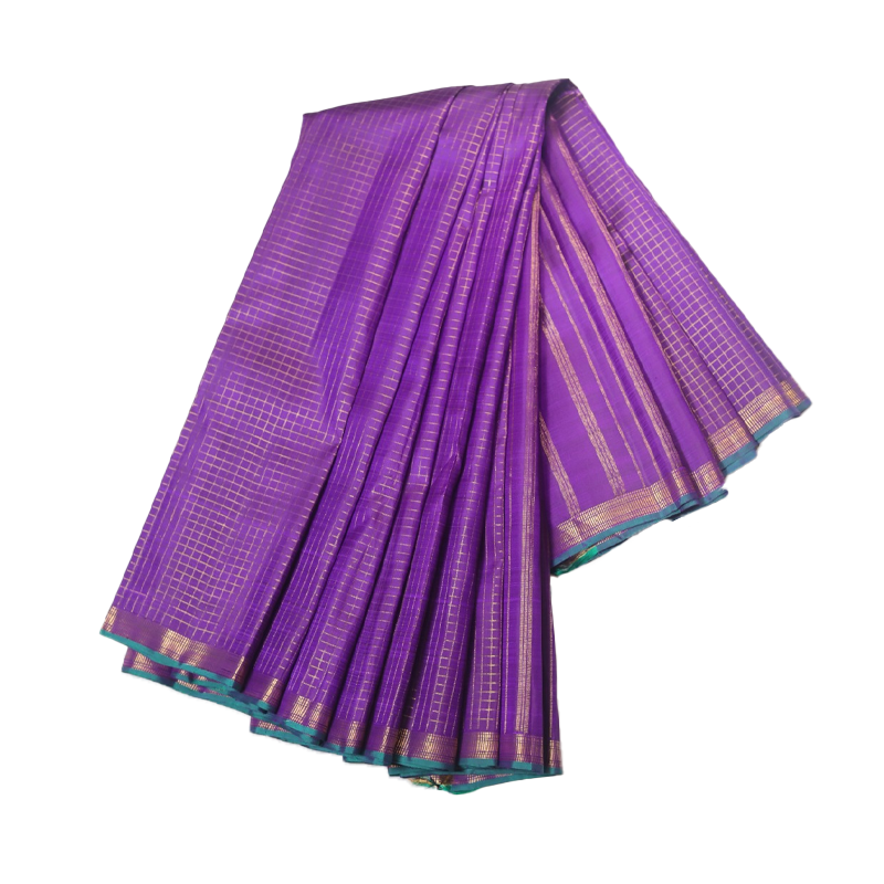Purple kacheevaram