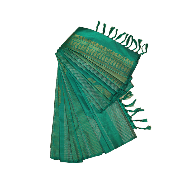 Seagreen kancheevaram