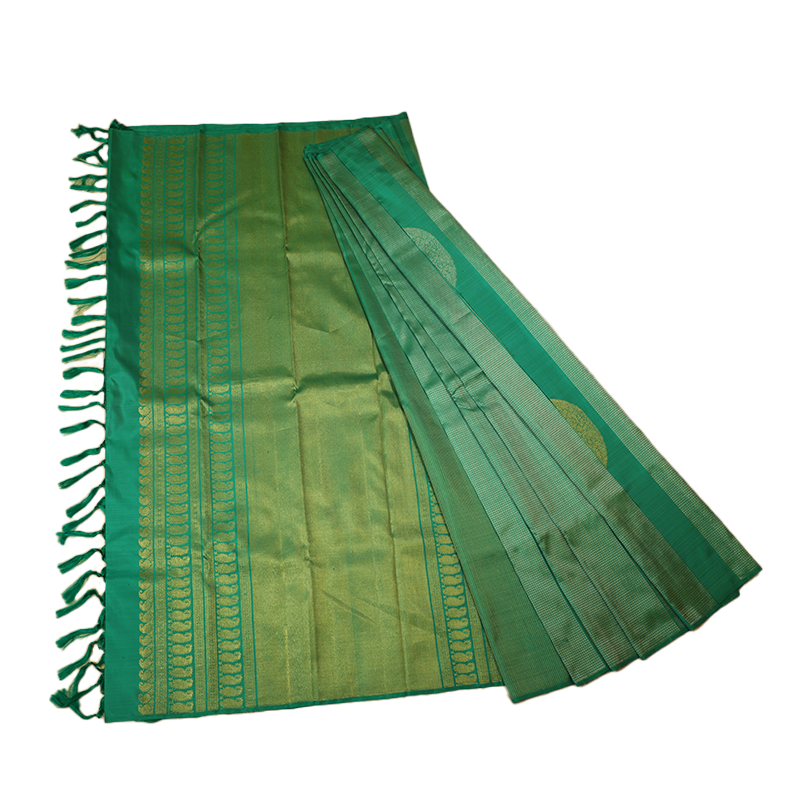 Seagreen kancheevaram
