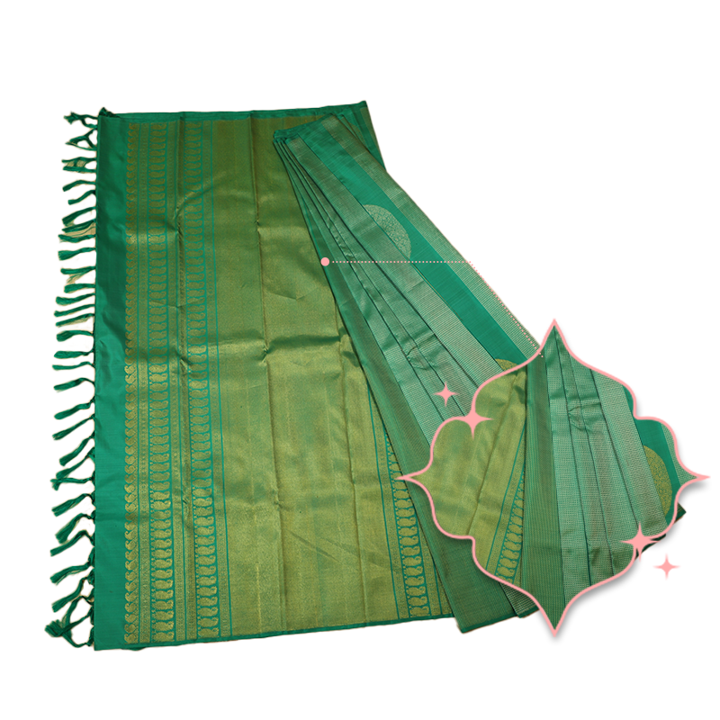 Seagreen kancheevaram