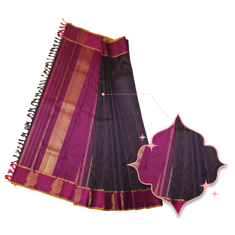 Brinjal Purple Kancheevaram