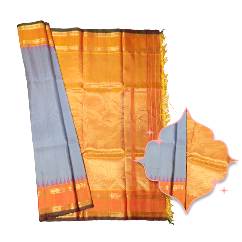 Lilac  gadwal silk