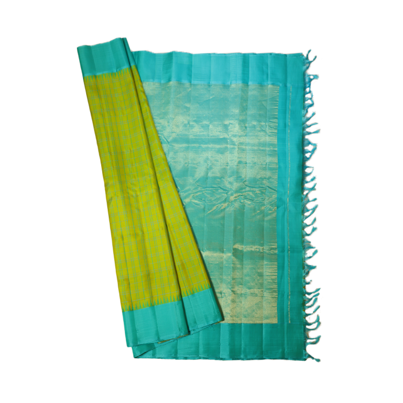 Light green gadwal silk