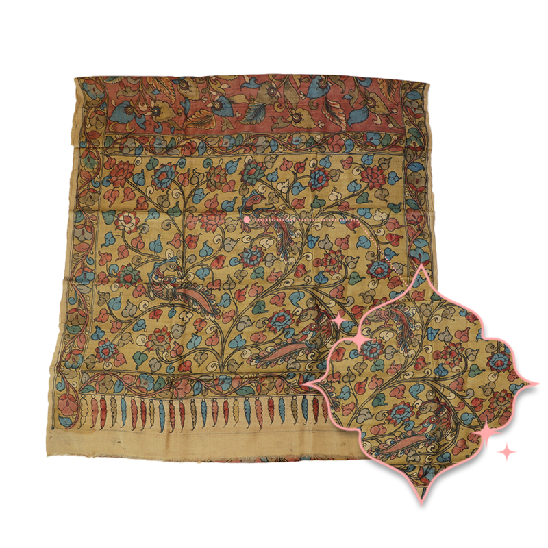 Beige tussersilk
