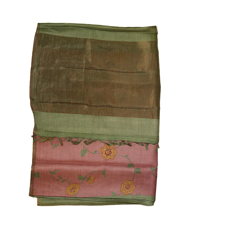 Pistagreen tussersilk