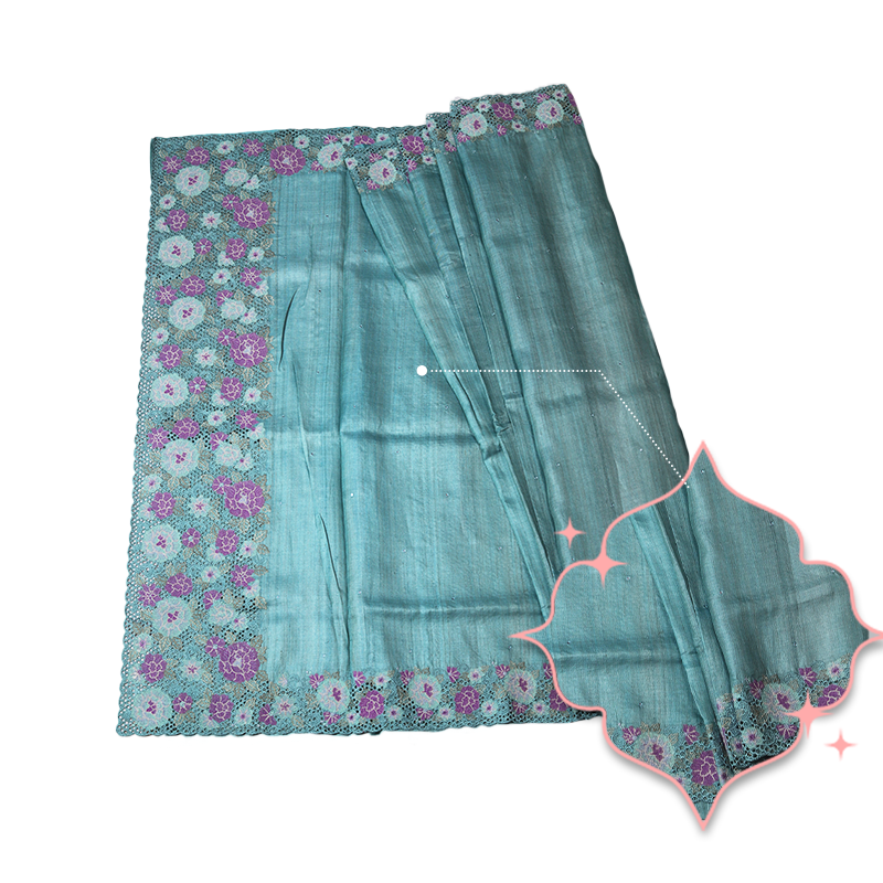 Blue tussersilk